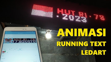Cara Setting Membuat Animasi Bendera di Running Text LEDArt Huidu HD-WF1