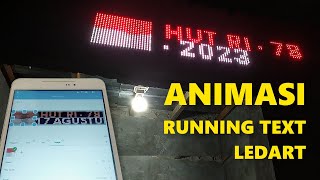 Cara Setting Membuat Animasi Bendera di Running Text LEDArt Huidu HD-WF1