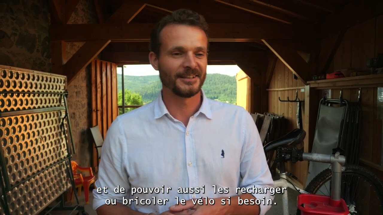 En visite au Gîte du Feing des Loges qui accueille les vélos, mais aussi tous les publics !