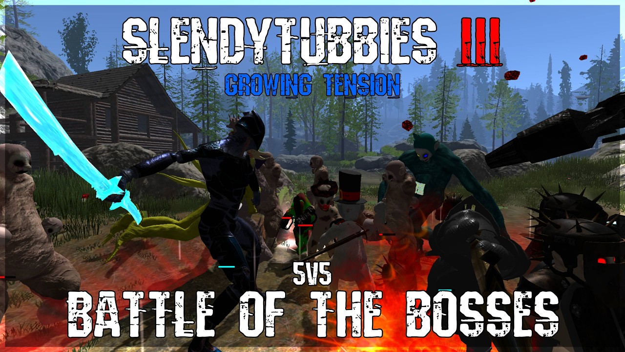 Slendytubbies 3 Growing Tension Battle of the bosses 5v5 2#