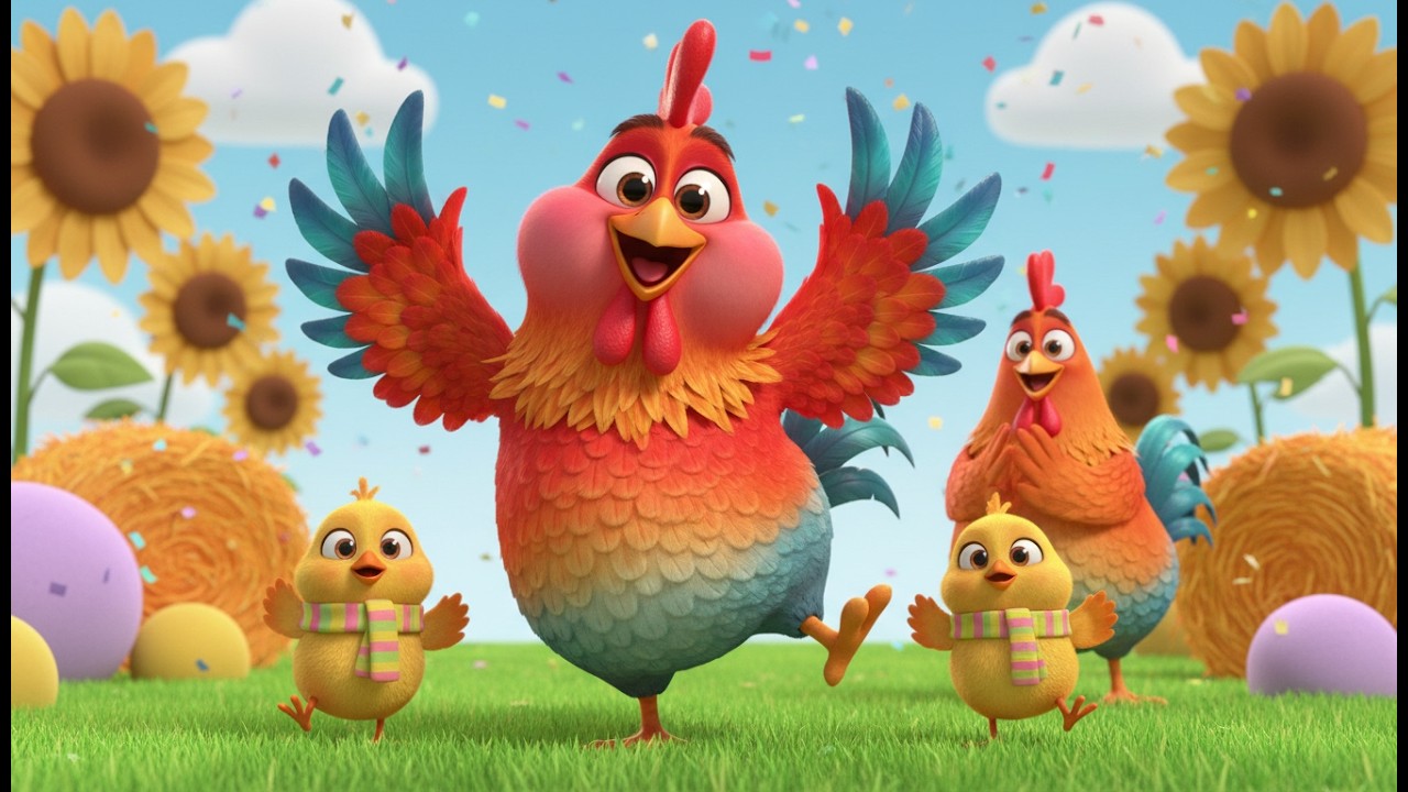 Il Gallo Chicchirichì 🐓 | Canzone della Fattoria per Bambini | Musica Italiana Allegra