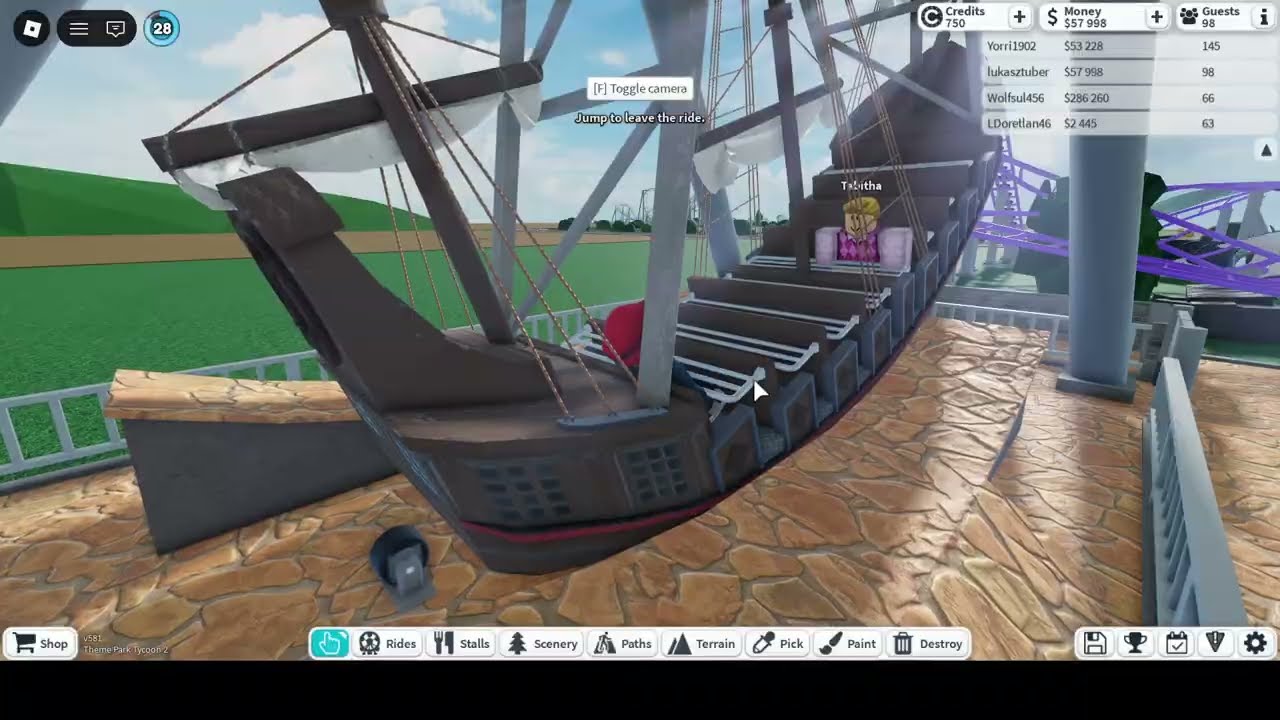 cichy odcinek w parku rozrywki