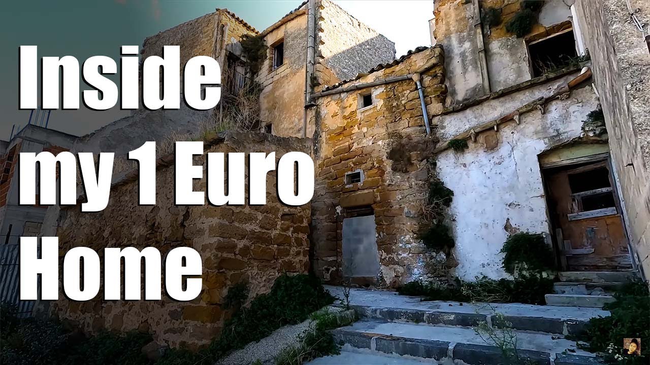 Inside my 1 euro house in sambuca of Sicily giveaway - YouTube