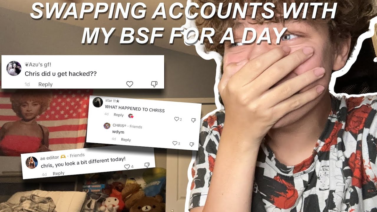 Swapping ACCOUNTS with my bsf for 1 DAY (GONE CRAZY)