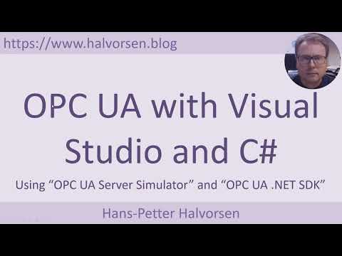 OPC UA with Visual Studio and C#