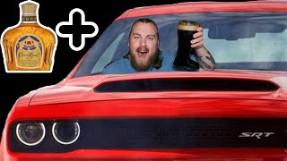 (LEGALLY) Drunk Driving A Hellcat After Chugging A Crown Royal Das Boot