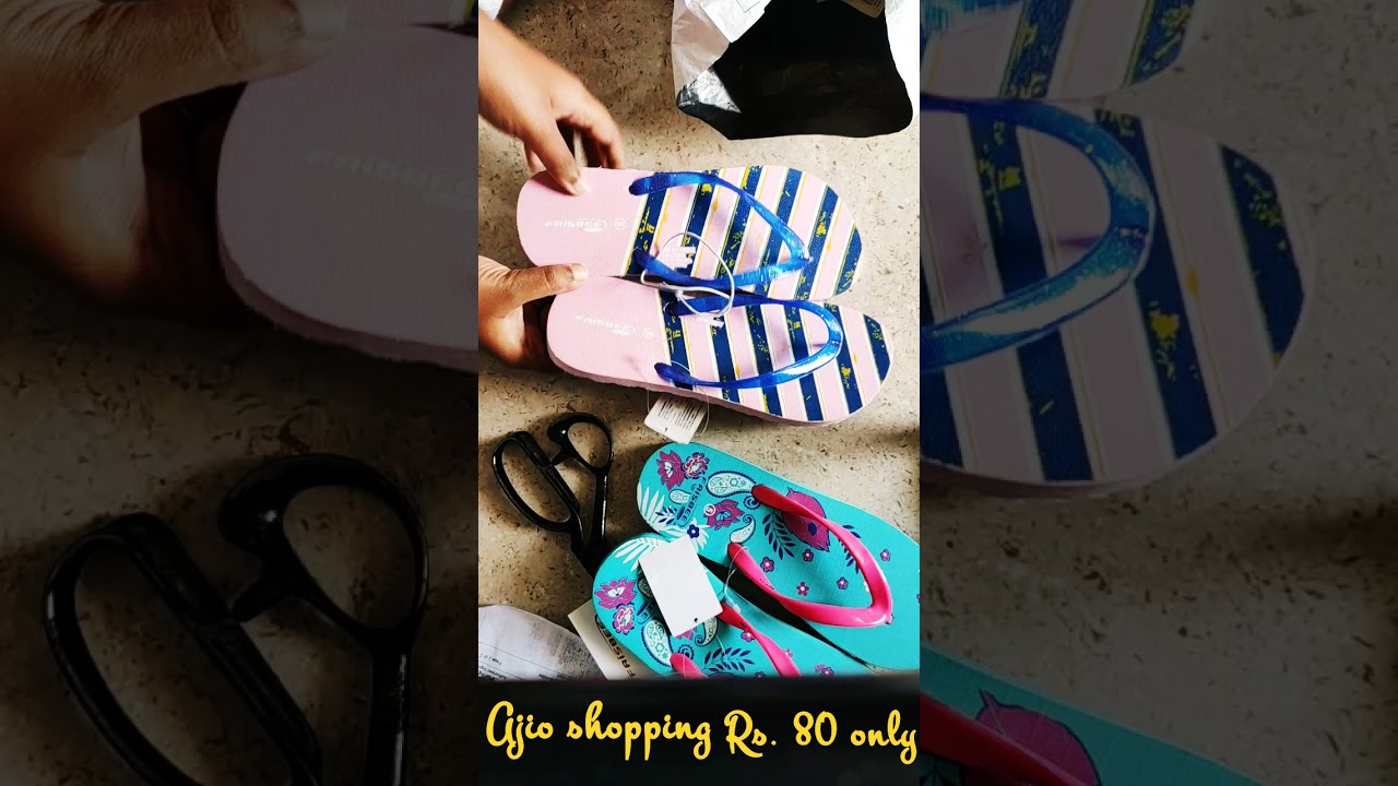 Ajio shopping| summer offer|slippers Rs. 80 only
