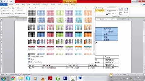 How to use Table in Word 2010 - Part 1 [LC Learn]