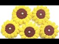 Small sunflower keychains  crochet  tamil