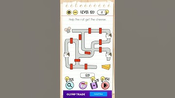 help the rat get the cheese level 120: Brain Test