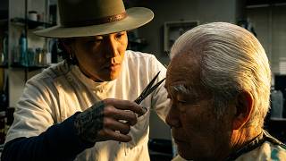Korean Barber Jimmy Surprises Old-School Japanese Barber Mr Shimomae With A Haircut