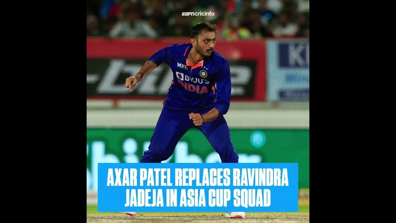 Ravindra Jadeja out of Asia Cup 2022 with an injury| Axar Patel replaces him 