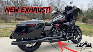 THUNDERHEADER EXHAUST INSTALLED ON THE NEW 2024 HARLEY DAVIDSON ROAD GLIDE CVO ST! *LOUD*