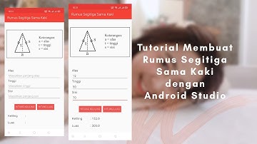 Tutorial Membuat Rumus Segitiga Sama Kaki dengan Android Studio - Rumus Bangun Datar Part 5