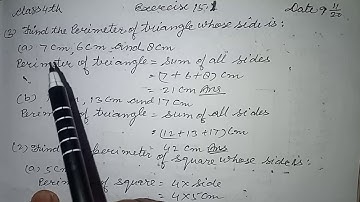 Chapter 15 exercise 15.1 for class 4