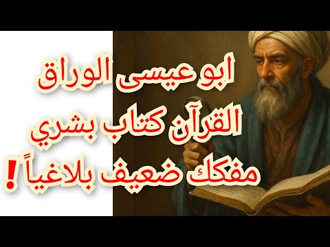 ابو عيسى الوراق القرآن كتاب بشري ضعيف بلاغيا وليس من عند الله وأسباب إنكارة لنبوة النبي محمد