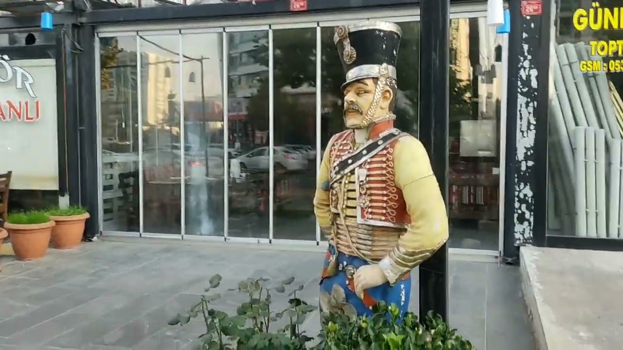 Walking tour through beautiful autumn Diyarbakir Turkey December 2023 