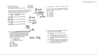 #69-72 , 1982 SAT Chemistry Test