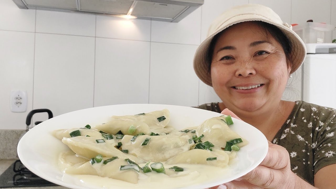CONHECE PIEROGI SEM GLÚTEN COMIDA TÍPICA POLONESA E UCRANIANA | RECHEIO BATATA COM RICOTA | CONGELE