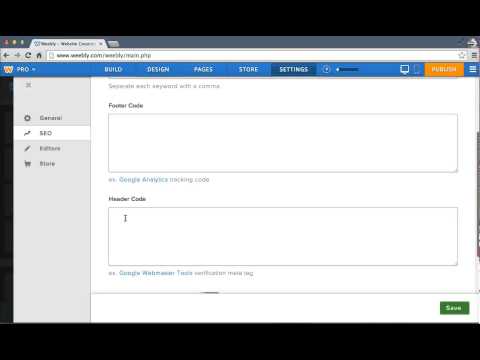 Adding Code Snippets to Weebly