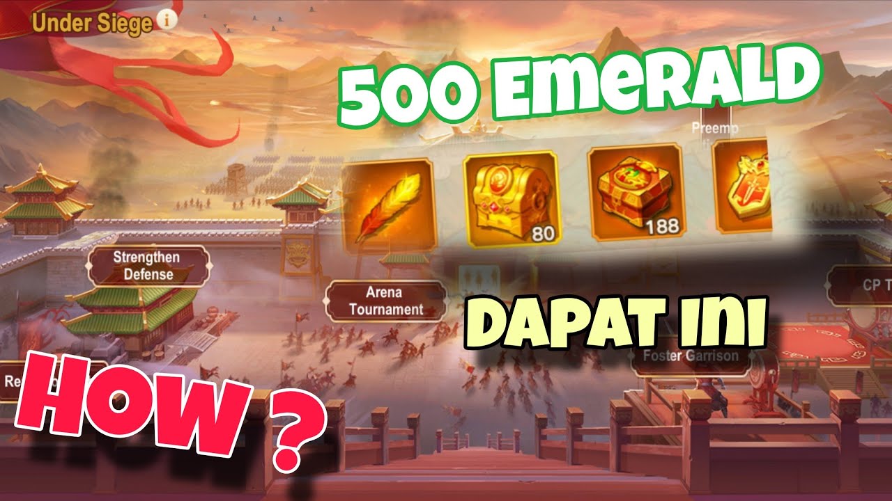 TRIK RAHASIA 500 EMERALD DAPAT REWARD 201-300 UNDER SIEGE 🤫 | DYNASTY HEROES 