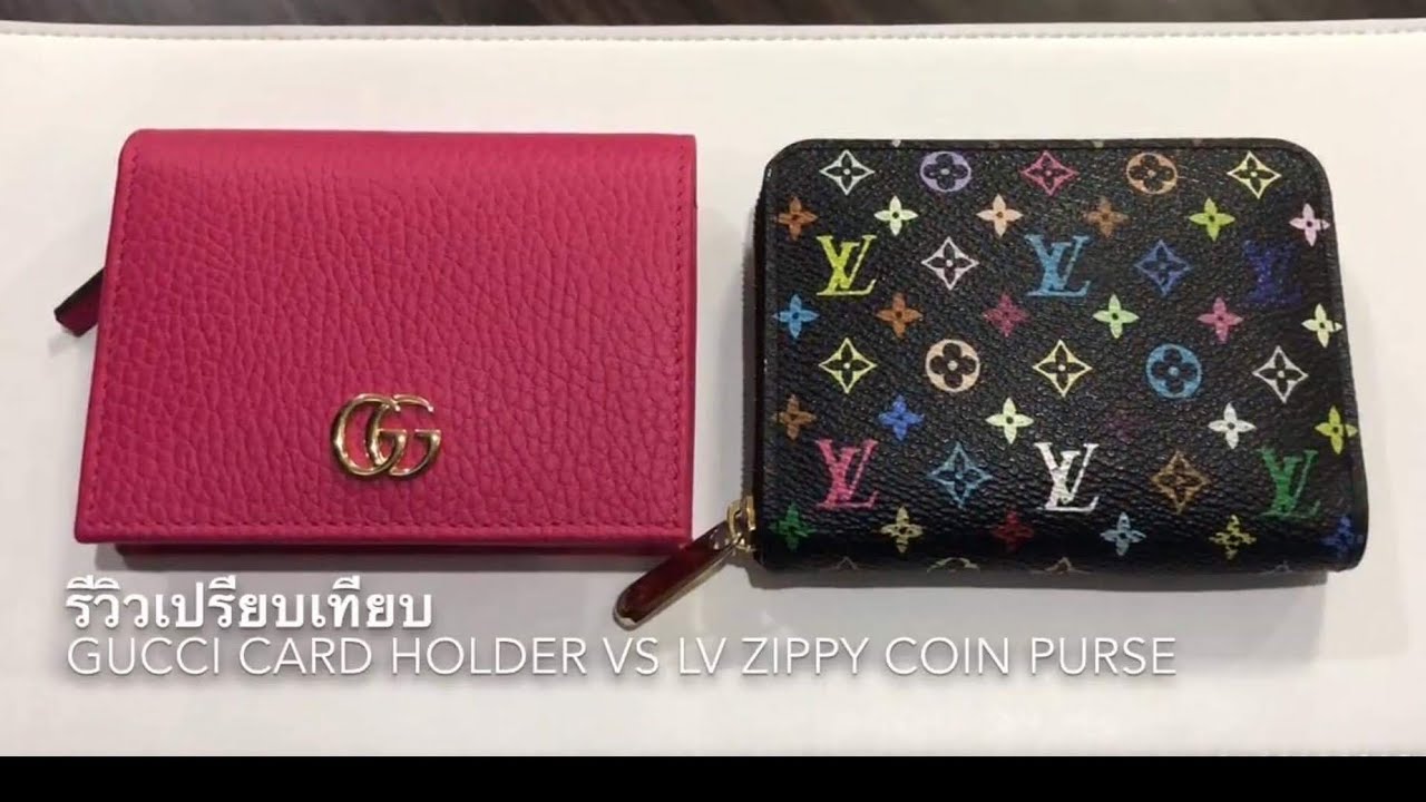 Gucci Card Holder VS LV Zippy Coin Purse - YouTube