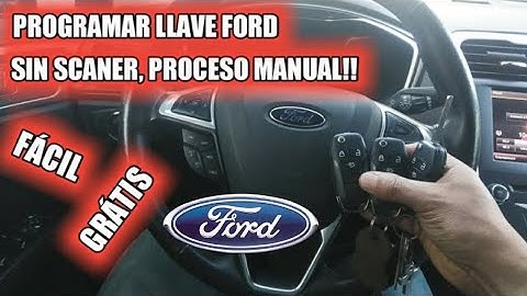 PROGRAMAR LLAVE EN VEHÍCULO FORD CON PROCESO MANUAL!