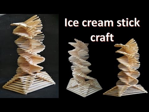 How to make Ice cream stick craft || decoration tower || DIY || Popsicle stick craft