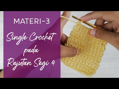Membuat Tusuk Dasar SC (Single Crochet) - Crochet Basic