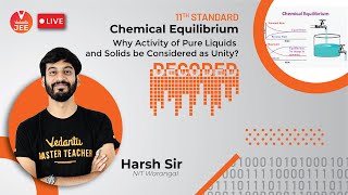 Chemical Equilibrium | Why Activity of Pure Liquids and Solids Be Considered As Unity? | Decoded ?