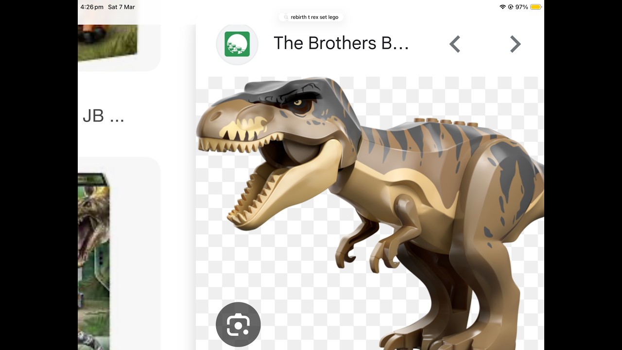 how to make rebirth trex Lego set head