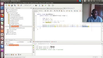 Find ASCII value of a character