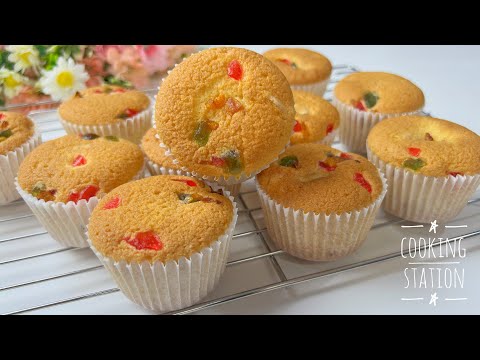 Delicious Tutti Frutti Cupcakes! Simple and very tasty!