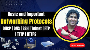 Basic and Most Important Networking Protocols | DHCP, DNS, HTTPS, Telnet, SSH, FTP, TFTP, etc