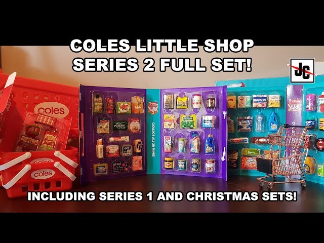 Series 2 Complete Set All 30! | Coles Little Shop Minis - YouTube