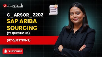 C_ARSOR_2202 - SAP Ariba Sourcing (79 Questions) | ZaranTech