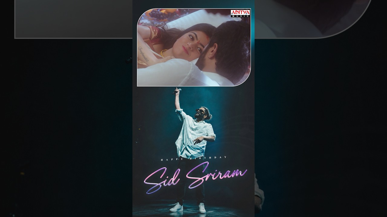 Here’s to the voice that makes every song feel magical and unforgettable 🎙 #SidSriRam