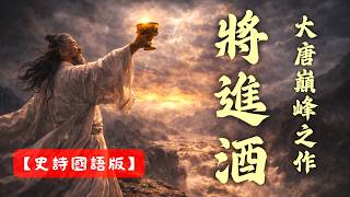 【史詩國語版】黃河之水天上來！聽見大唐最狂放的靈魂！AI史詩影視級重構李白《將進酒》