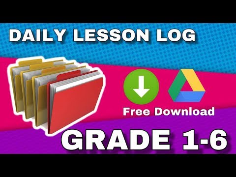 Daily Lesson Log (All Subjects) Grade 1 -6 (Free Download) | E-LEARNING | iSirMac