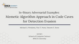 Research Trailer - Memetic Algorithm Approach in Code Caves for Detection Evasion