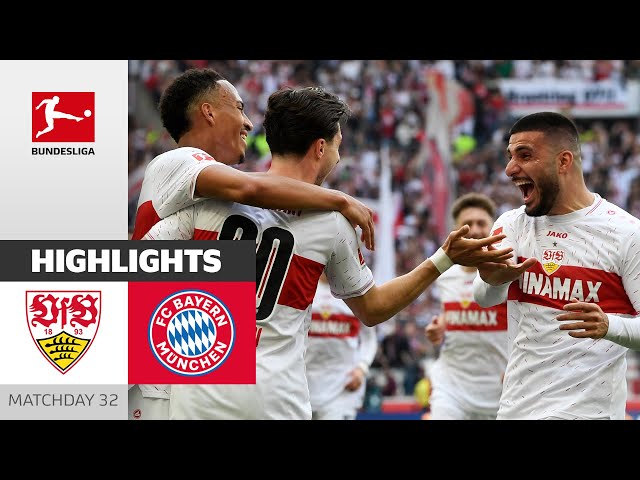 Stuttgart Defeats Bayern Late! | Stuttgart - FC Bayern München 3-1 | Highlights | Matchday 32 – BULI class=