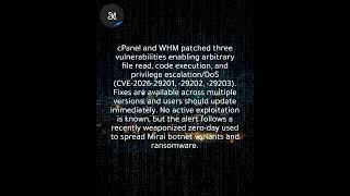 cPanel &amp; WHM patch three newly discovered security vulnerabilities