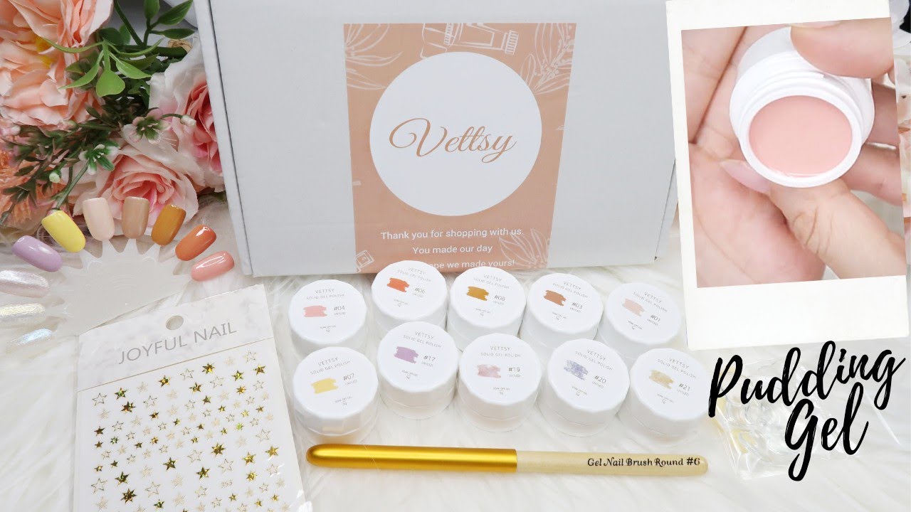 VETTSY Solid Pudding Gel Polish Candy Set Review and Swatches YouTube