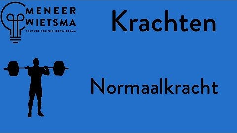 Natuurkunde uitleg Krachten 1d: Normaalkracht