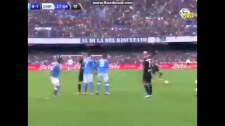 Amazing Goal Super Free Kick Napoli VS Empoli 2 1