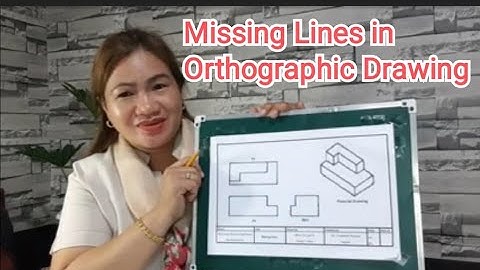 Tutorial Video on Missing Lines in Orthographic Drawing. Educational videos on Technical drawing