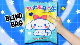 Blind Bag paper 💙 Cinnamoroll 🔷 ASMR Unboxing SANRIO Blind Bags | satisfying opening blind bag