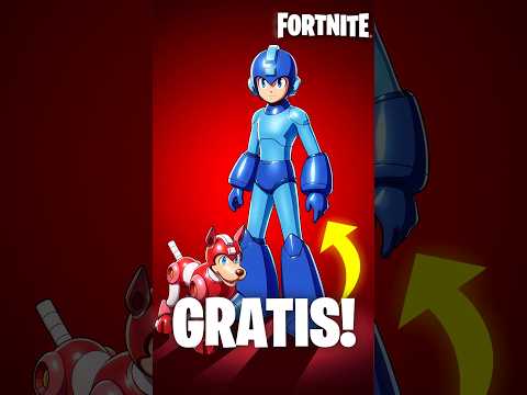 Consigue gratis a MEGAMAN en Fortnite #shortsfeed