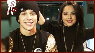 Austin Mahone and Becky G Exclusive Recording of "Magik" for Smurfs 2