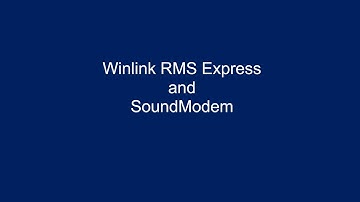 Winlink RMS Express with SoundModem